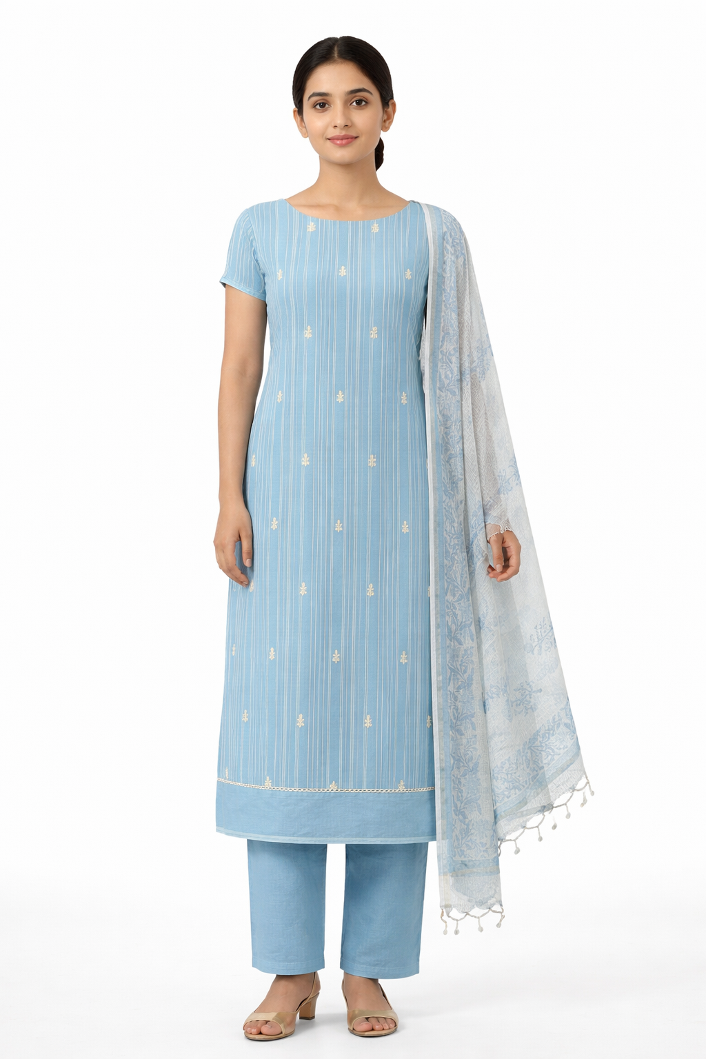Stripe Pattern Cotton Salwar Set | SSC126