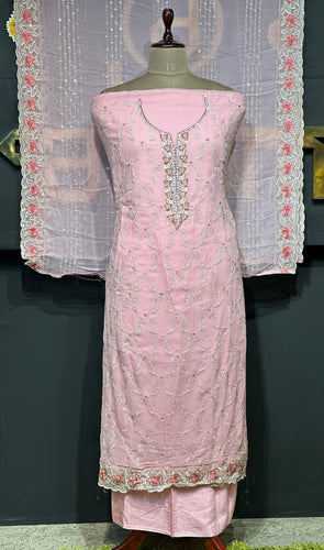 Stones & Cut Beads Detailed Georgette Salwar Set | GE149