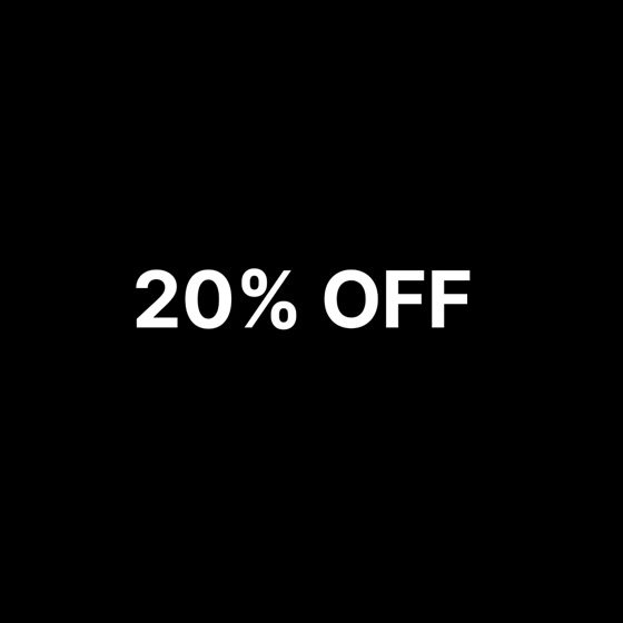 Sale 20% OFF
