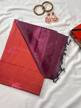 Line Weaving Patterns Soft Silk Kanchipuram Saree | GSH118