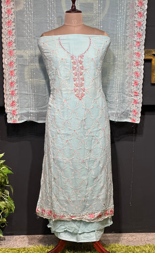 Stones & Cut Beads Detailed Georgette Salwar Set | GE150