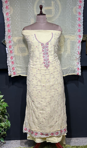 Stones & Cut Beads Detailed Georgette Salwar Set | GE151
