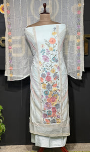 Floral Embroidery With Stone Detailed Georgette Salwar Set | GE154