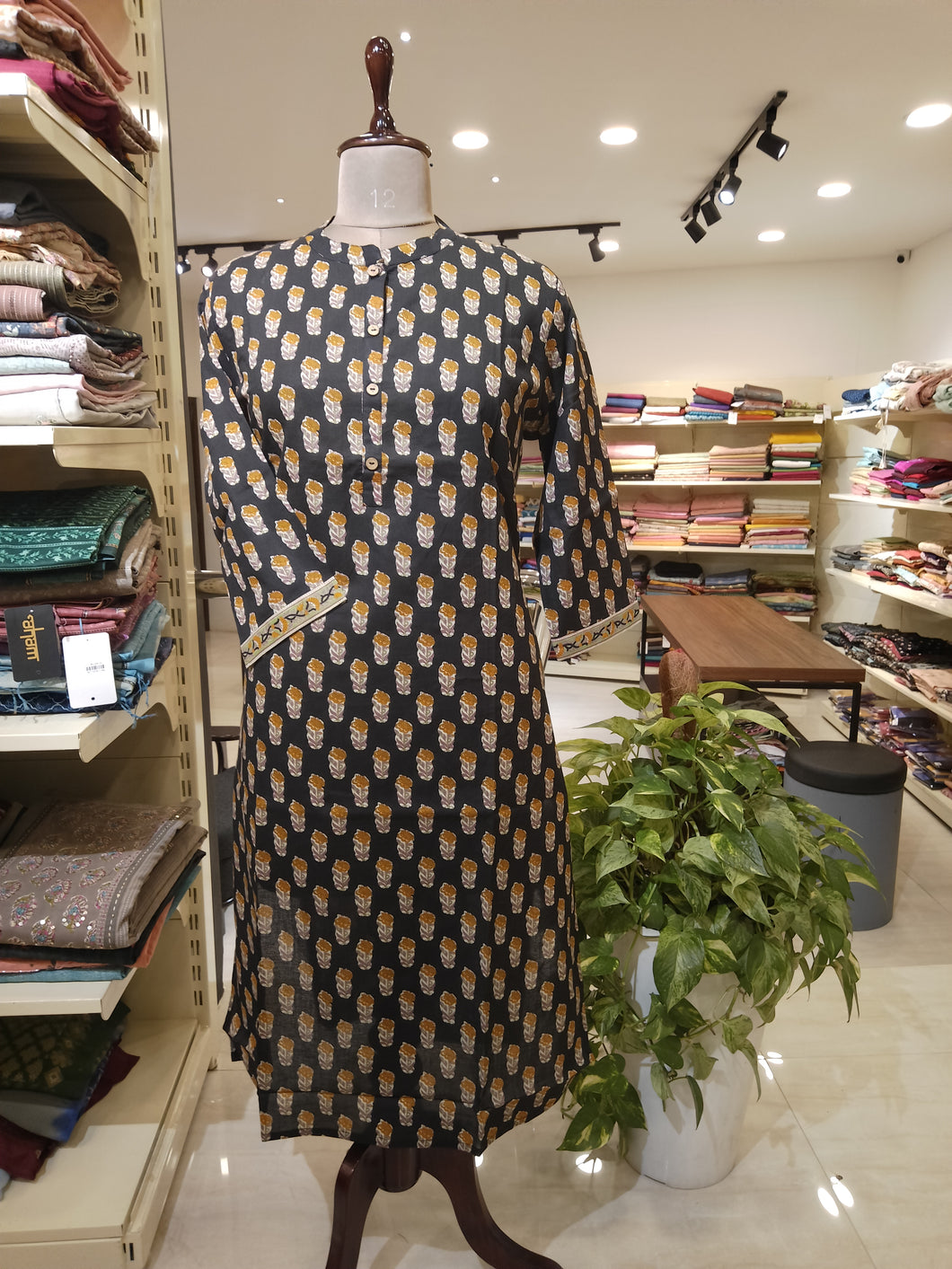 Floral Printed Cotton Kurta | HKV132