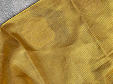 Traditional Zari Buta Detailed Tissue Linen Saree | HT116