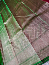 Geometric Patterned Handloom Kanchipuram Saree | OM177