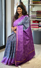 Dip Dyed Bhagalpuri Linen Saree | US188