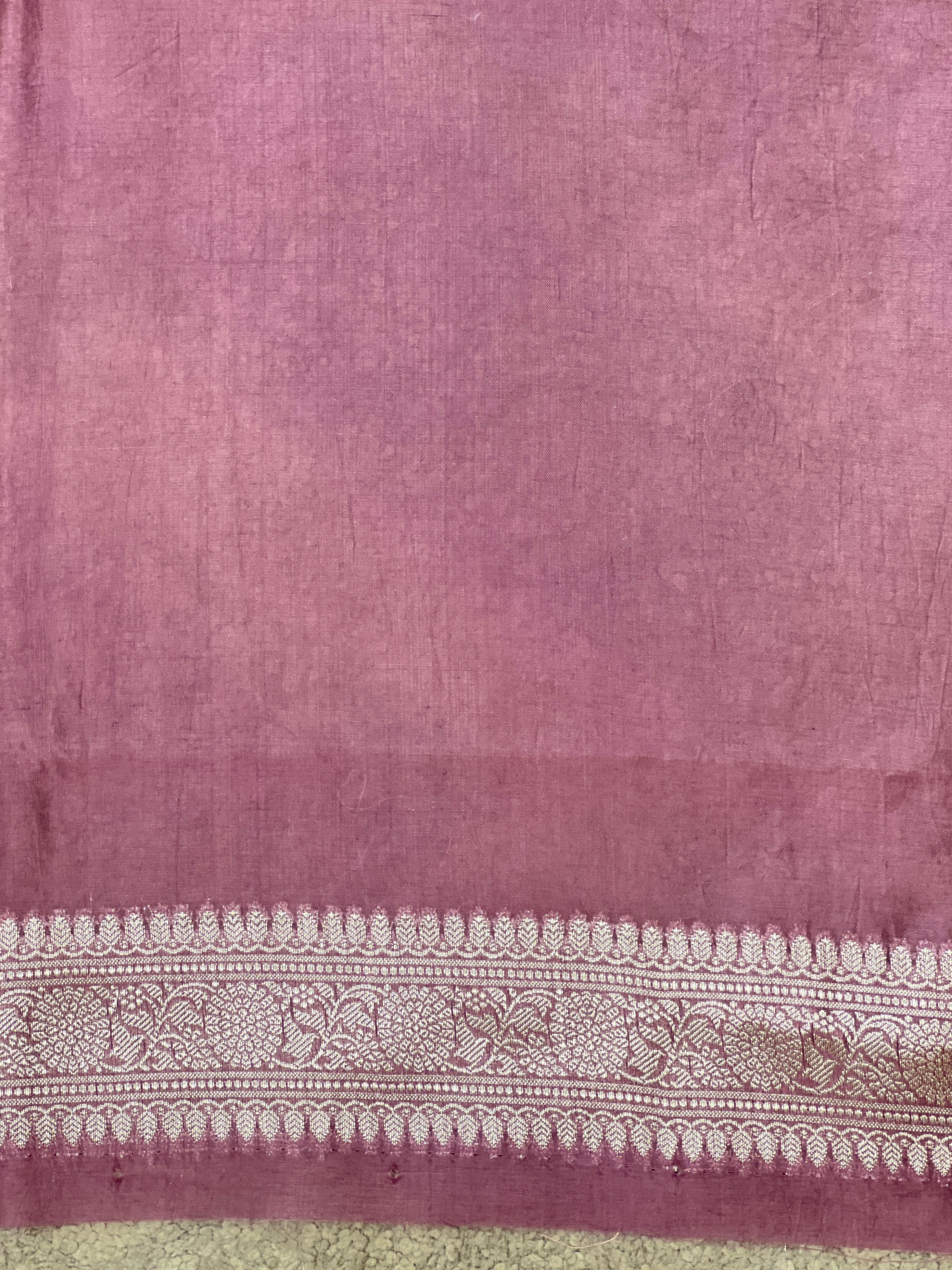 Scallop Pattern Organza Saree | MB136