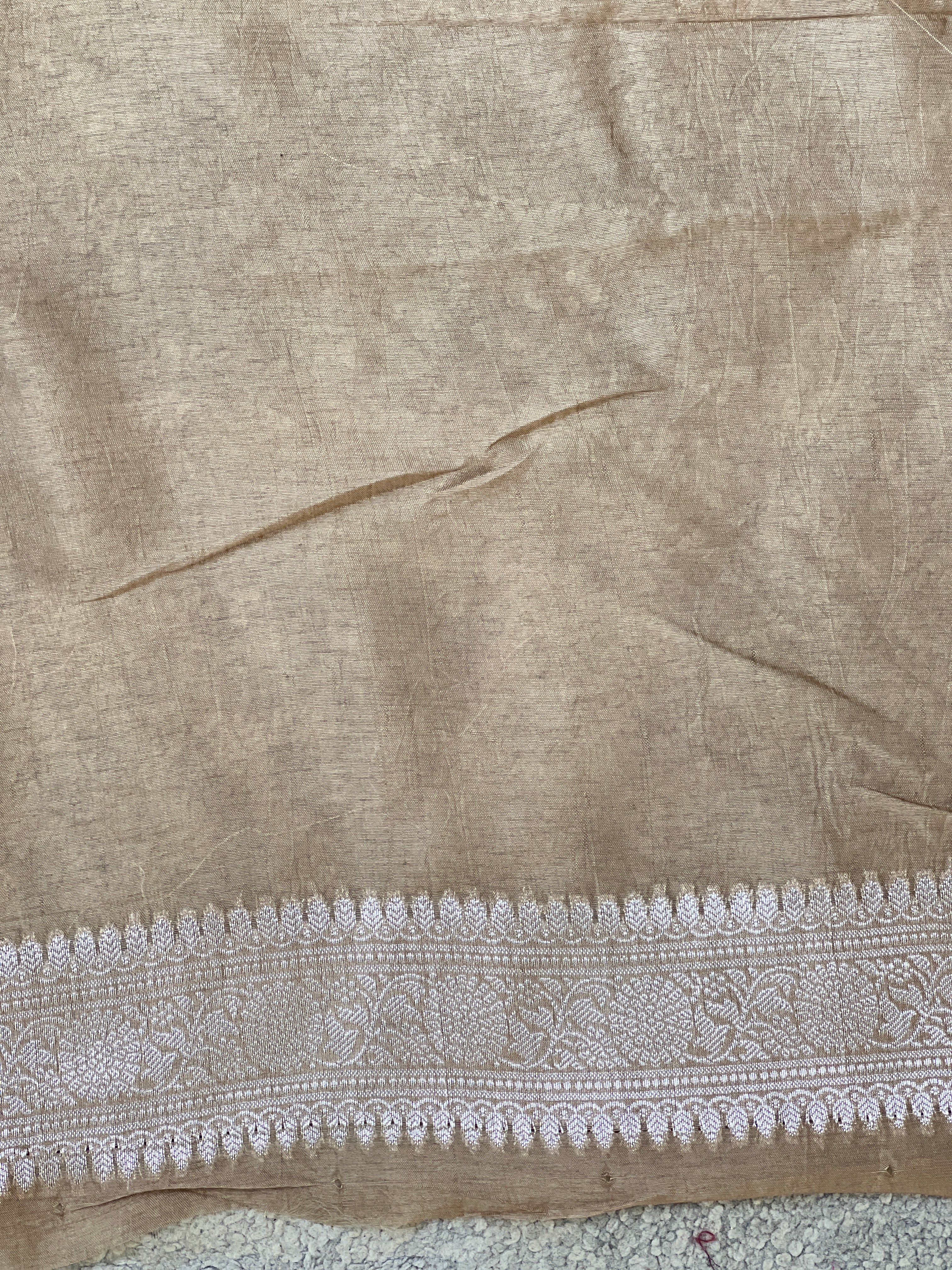 Scallop Pattern Organza Saree | MB135