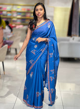 Block Print Detailed Soft Cotton Saree | SFA118