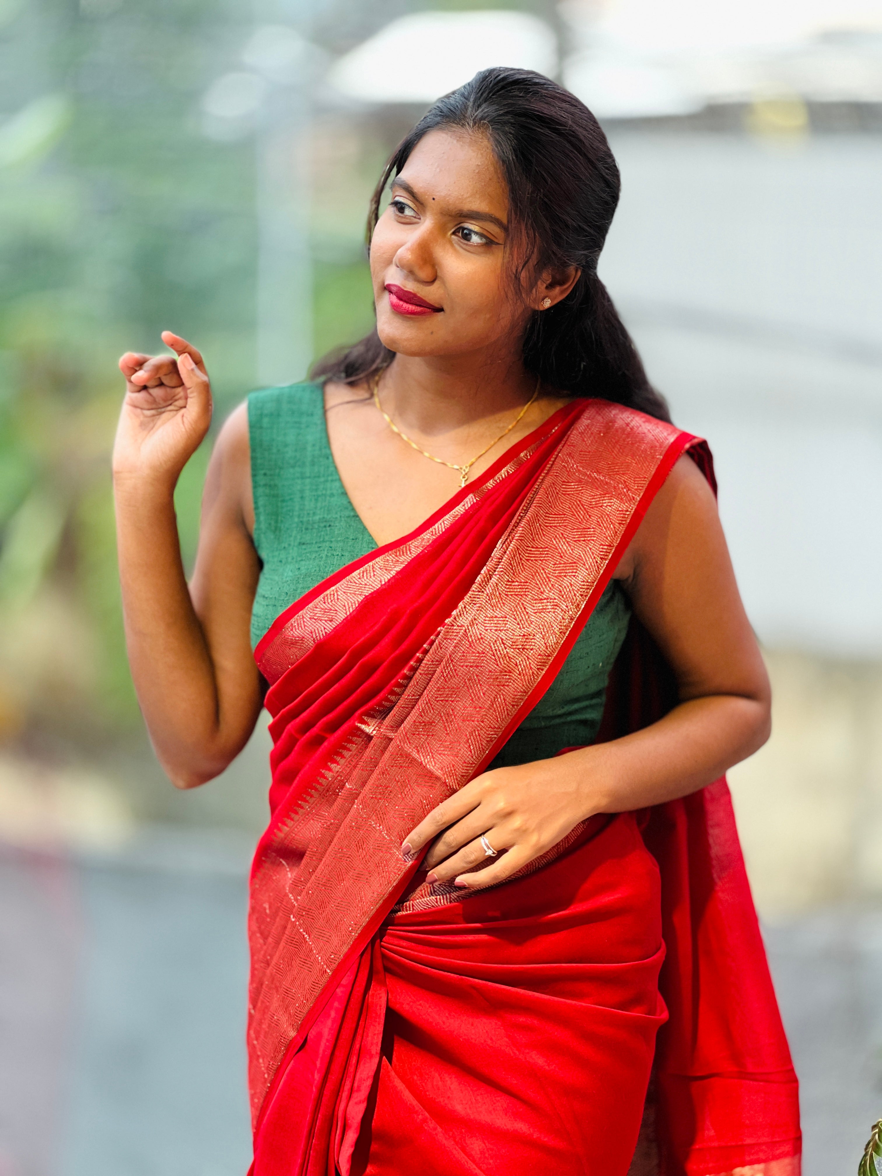 Banarasi Woven Semi Chanderi Saree | YNG747