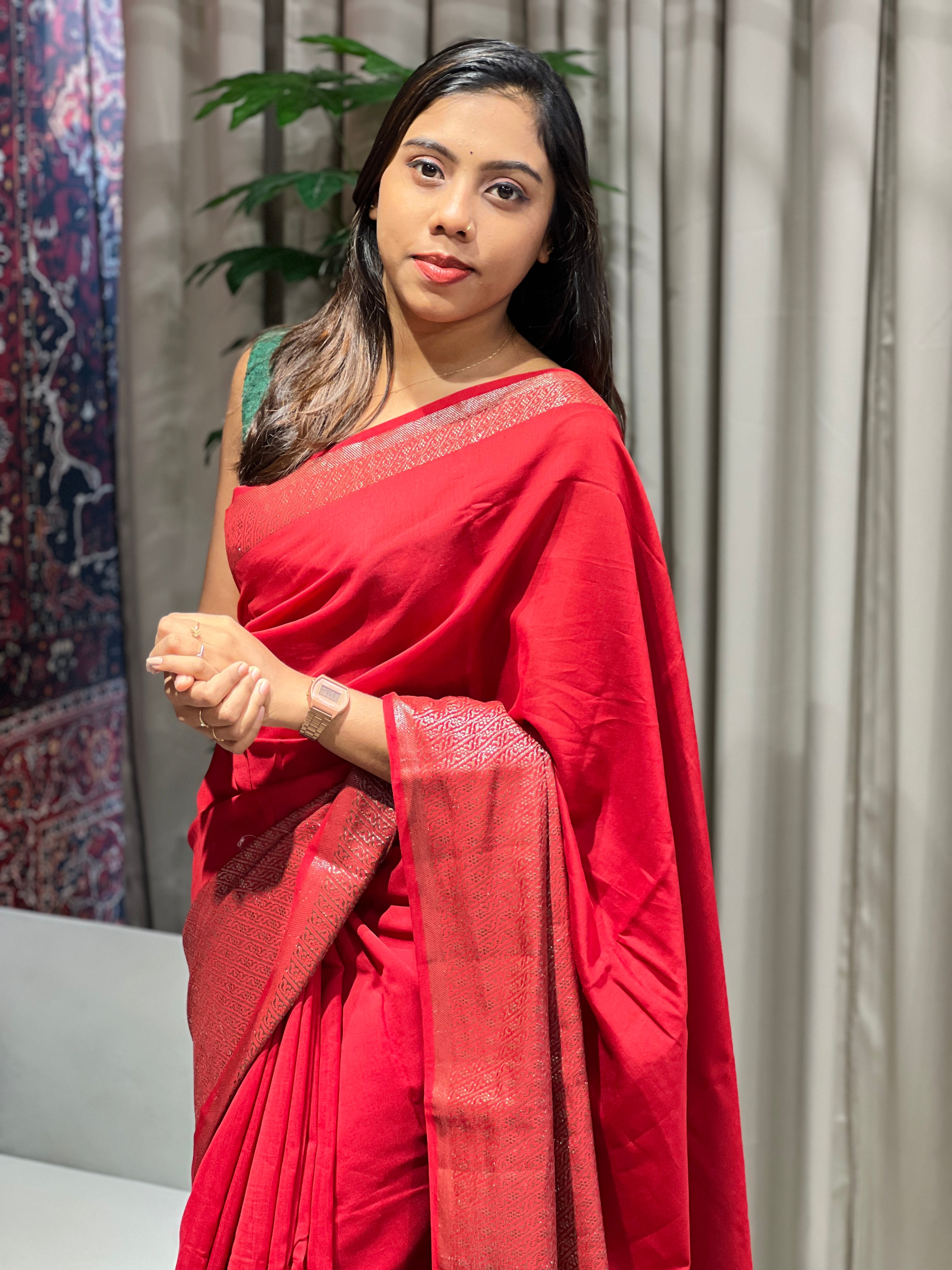 Banarasi Woven Semi Chanderi Saree | YNG743