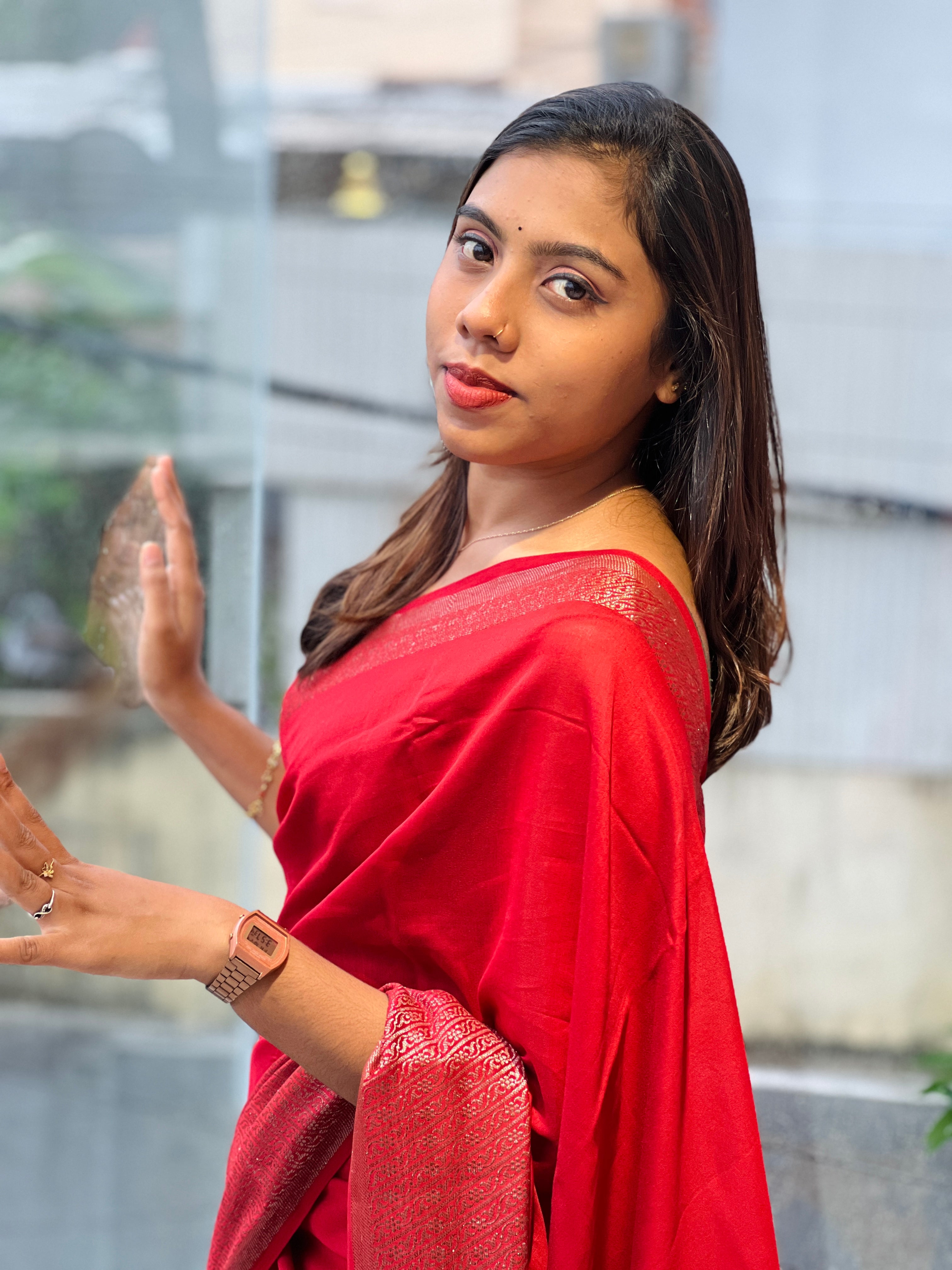 Banarasi Woven Semi Chanderi Saree | YNG743