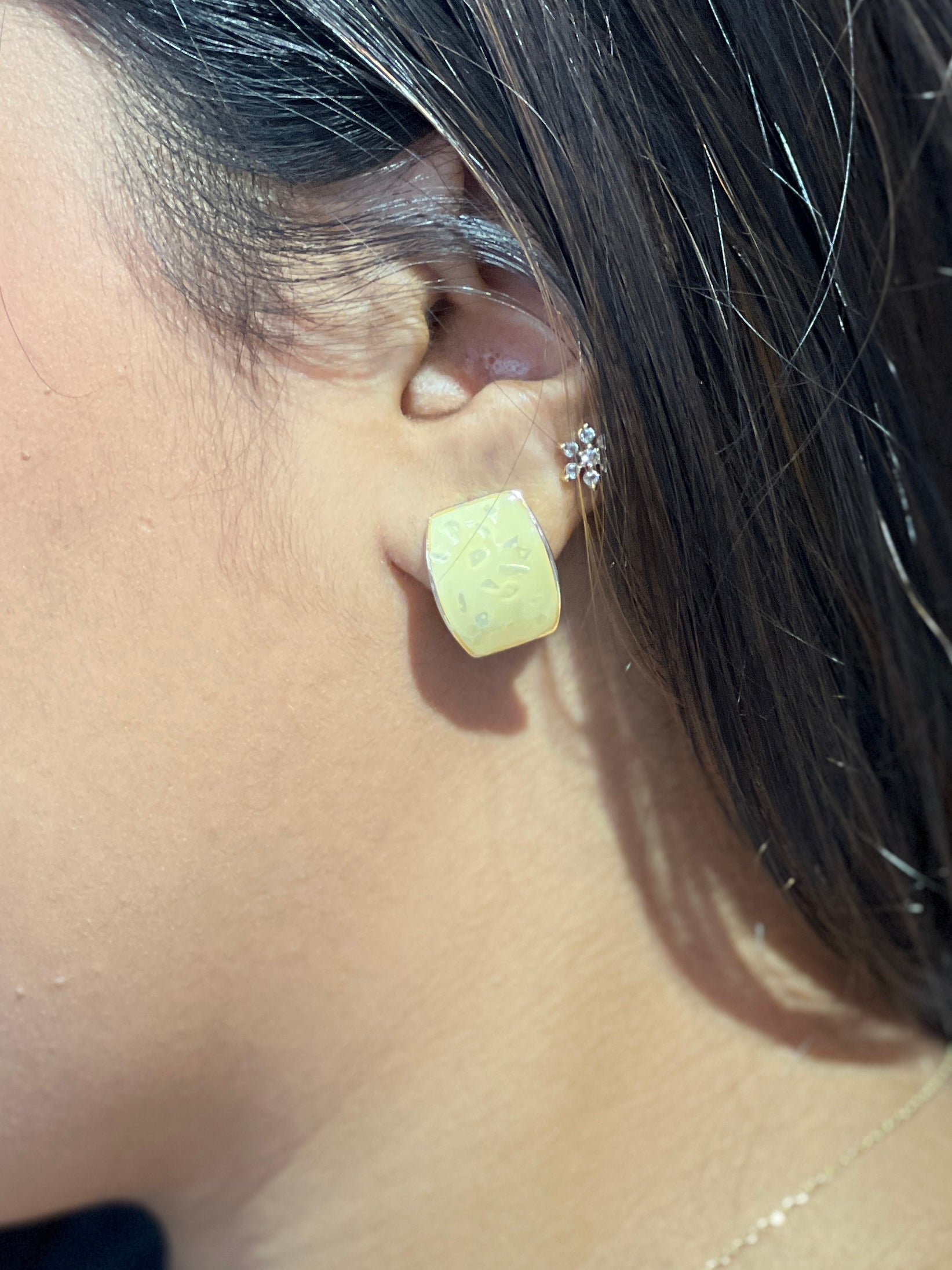 Pastel Luxe Geometric Studs | JE128