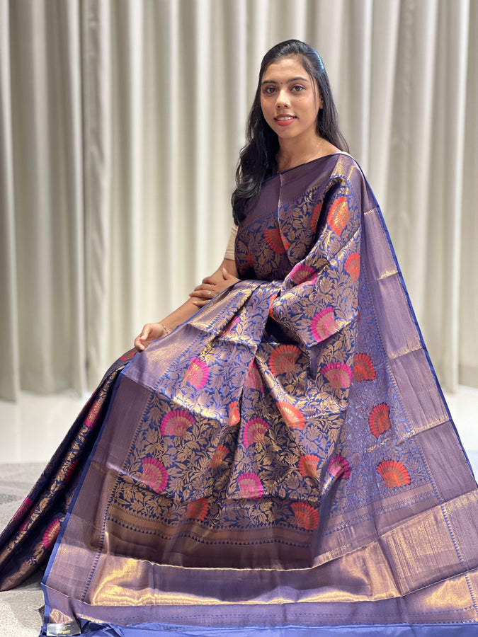 Zari & Thread Woven Semi Silk Saree | NN239
