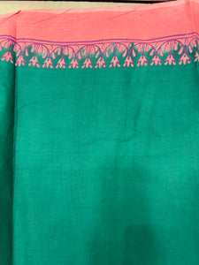 Printed Paisley Patterned Cotton Saree | SFA132