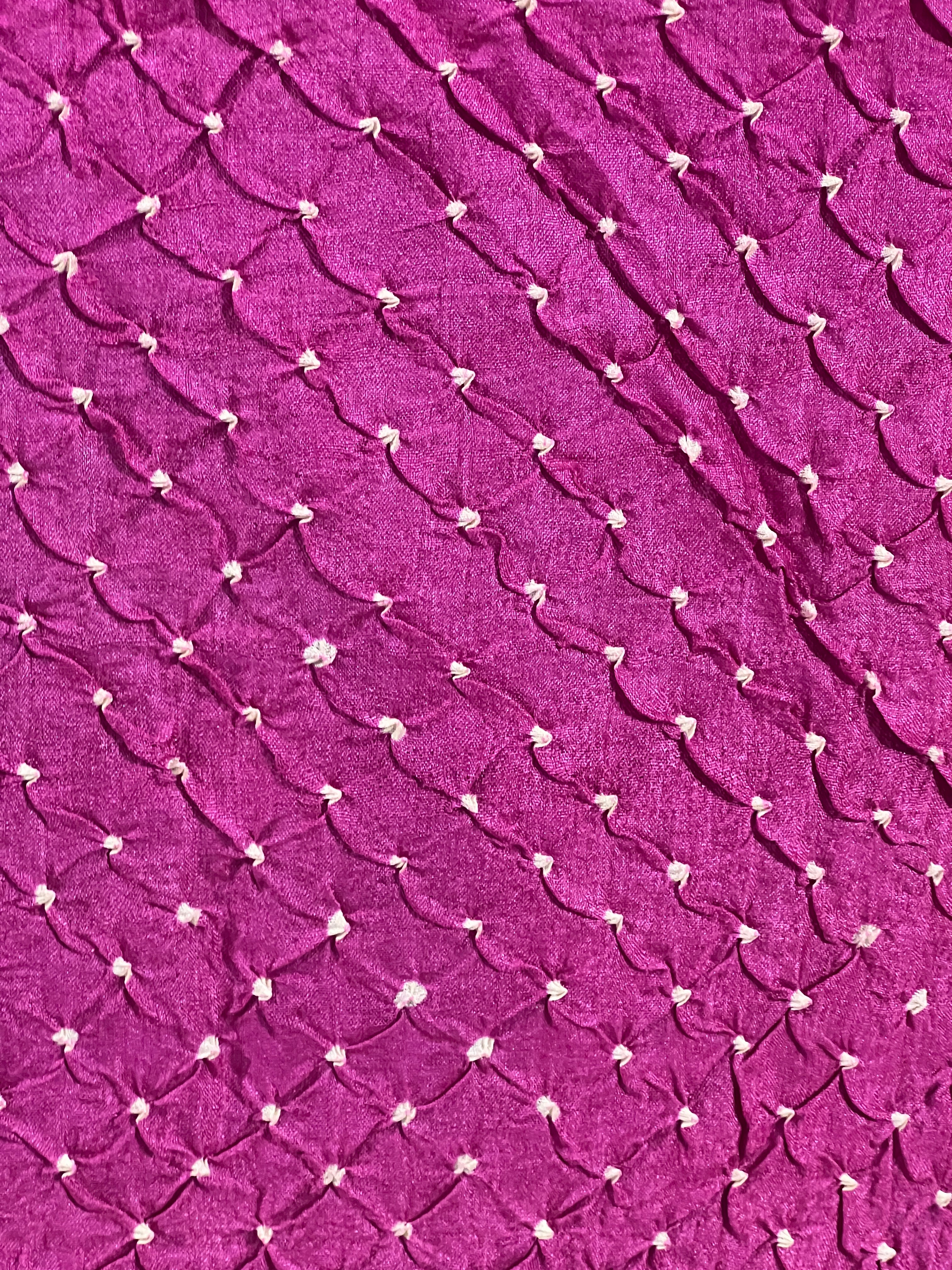 Bandhani Printed Tussar Saree | RGD466
