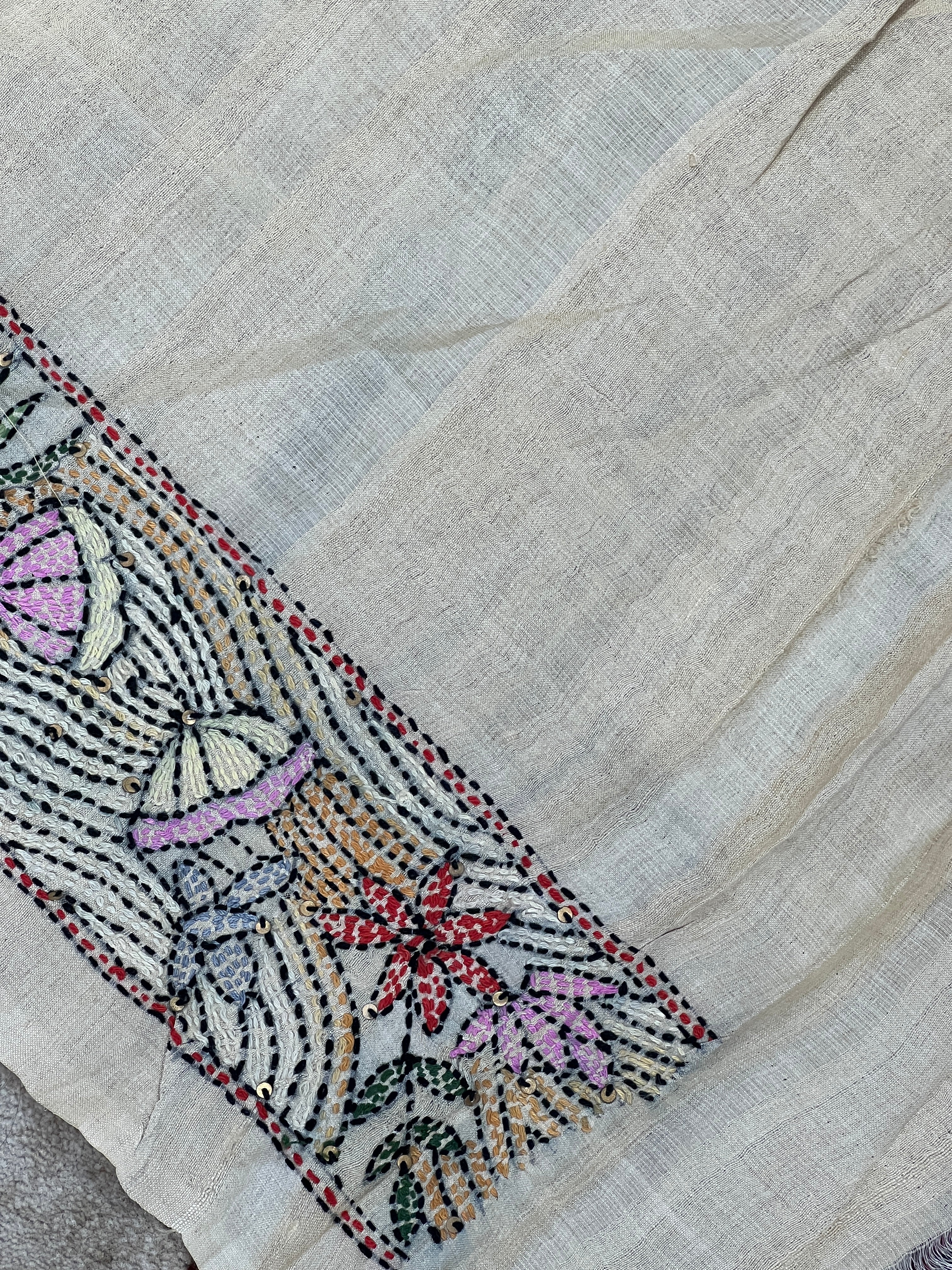 Bandhani Printed Tussar Saree | RGD466