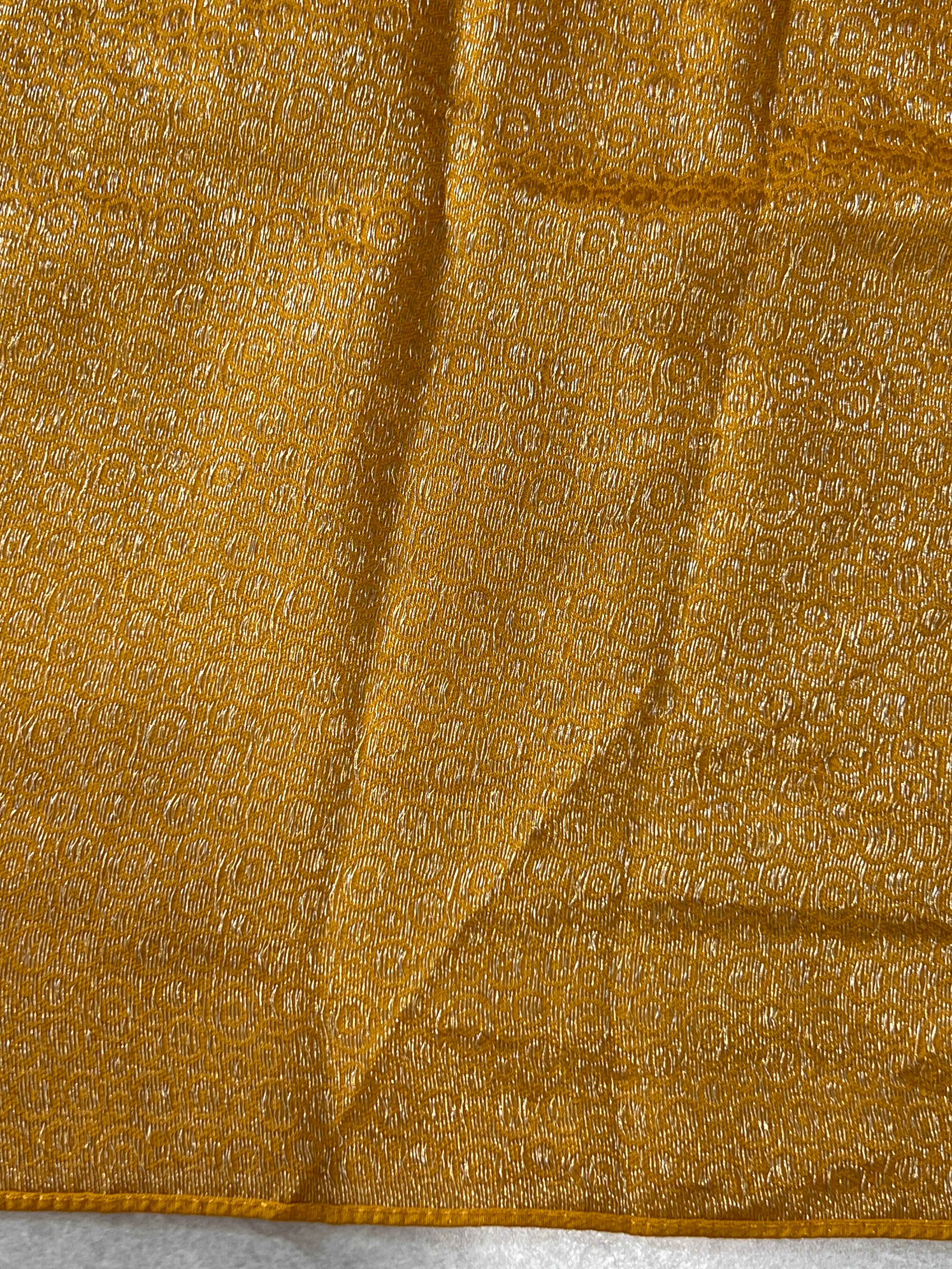 Geometric Woven Pattern Semi Tussar Saree | RS142