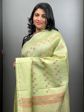 Silk Linen With Copper Zari Saree | SK206