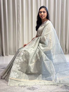 Machine Embroidery Detailed Supernet Kota Saree | BLD741