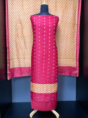 Banarasi Weaving Patterned Chanderi Silk Salwar Set | LV404