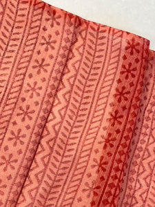 Block Print With Embroidery Detailed Supernet Kota Saree | PF1046