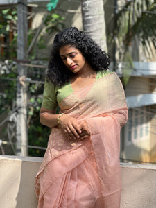 Floral Design Organza Saree | TOT103