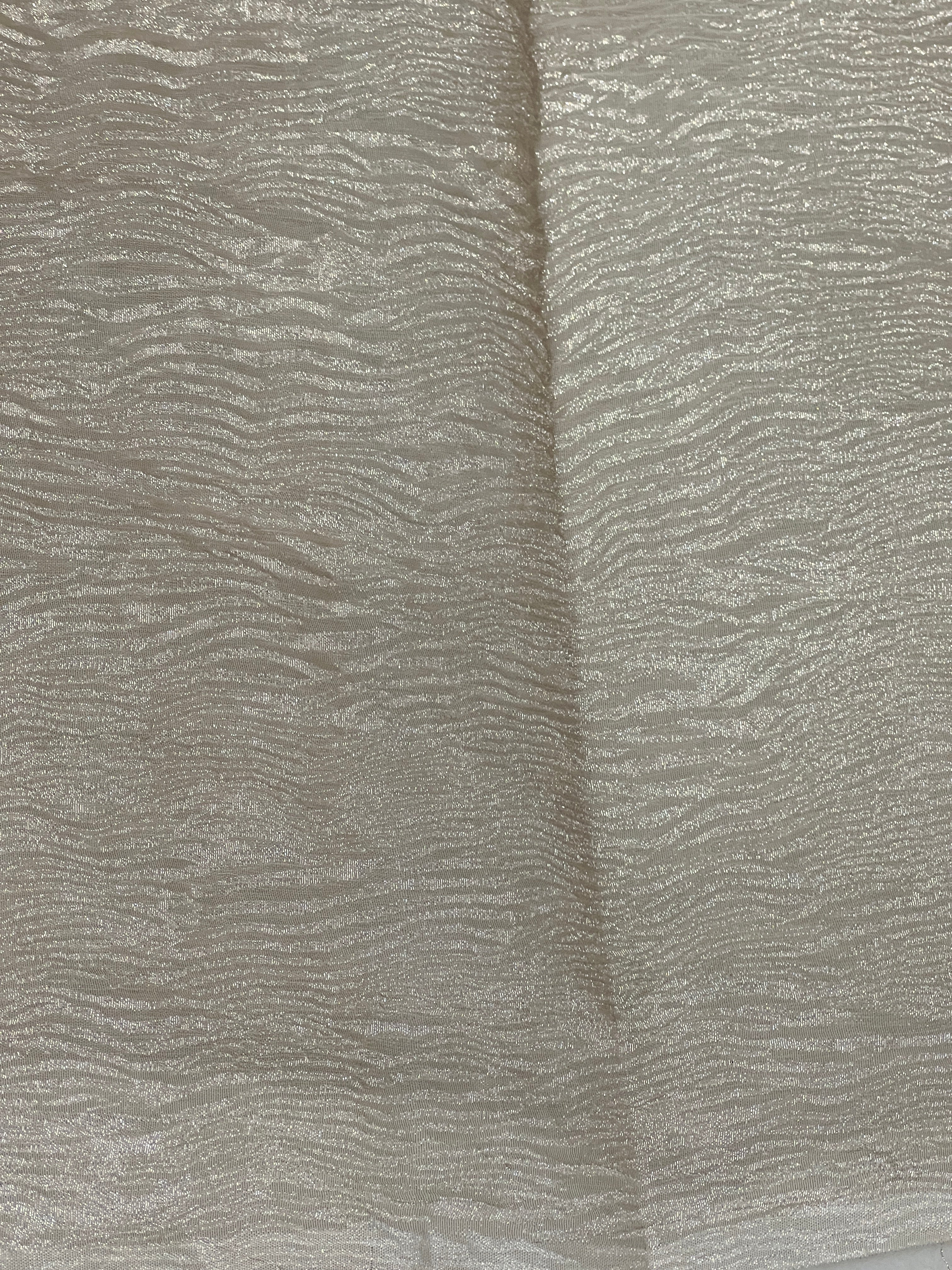 Tissue Applique Patterned Organza Saree | MM366