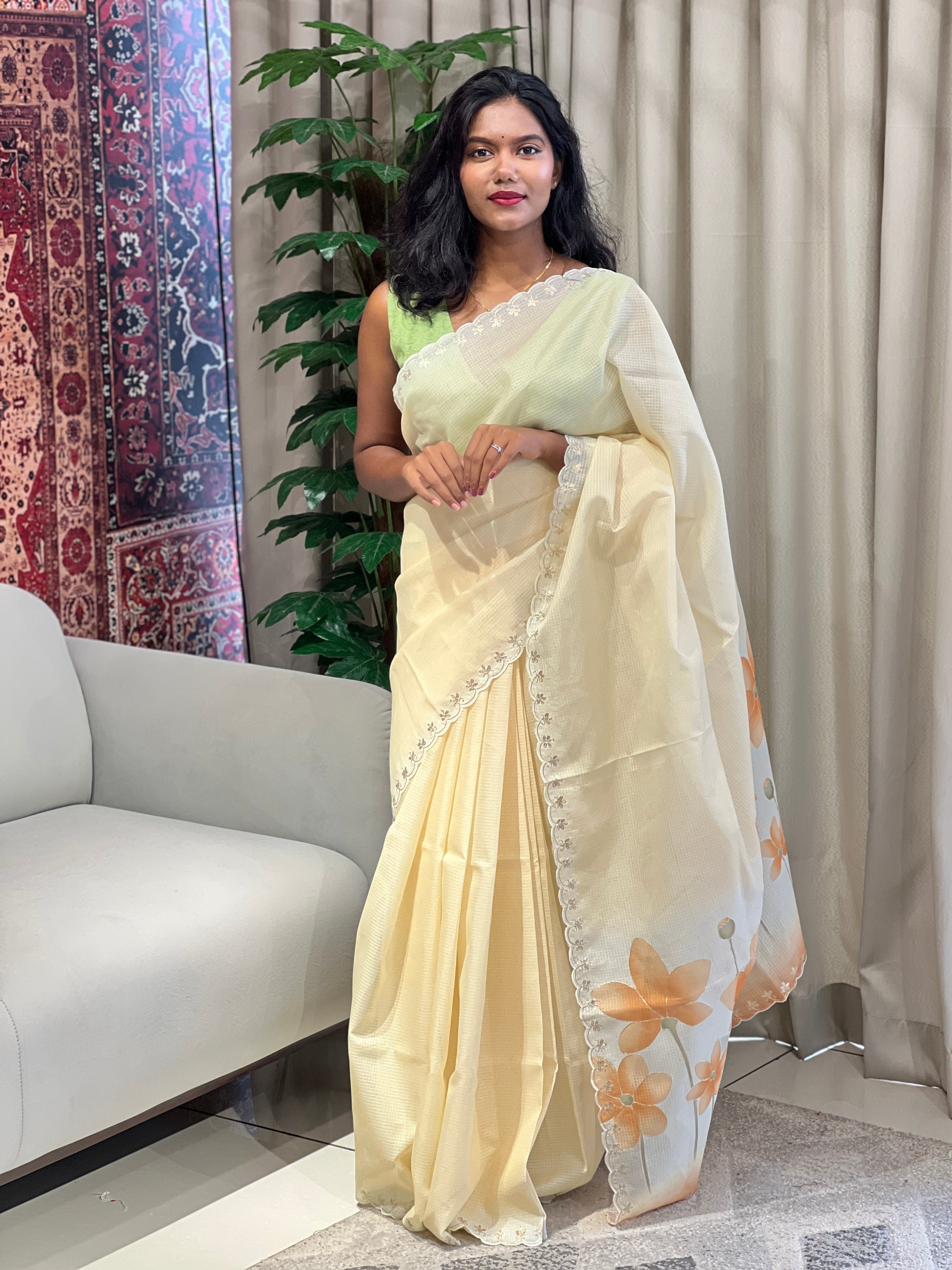 Floral Digital Printed Kota Saree | BLD1820