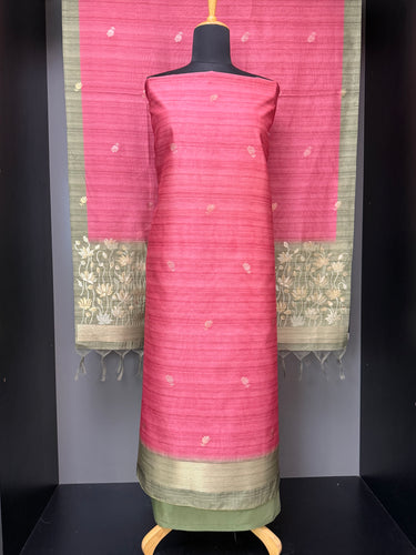 Silver & Golden Zari Detailed Semi silk Salwar Set | SP267