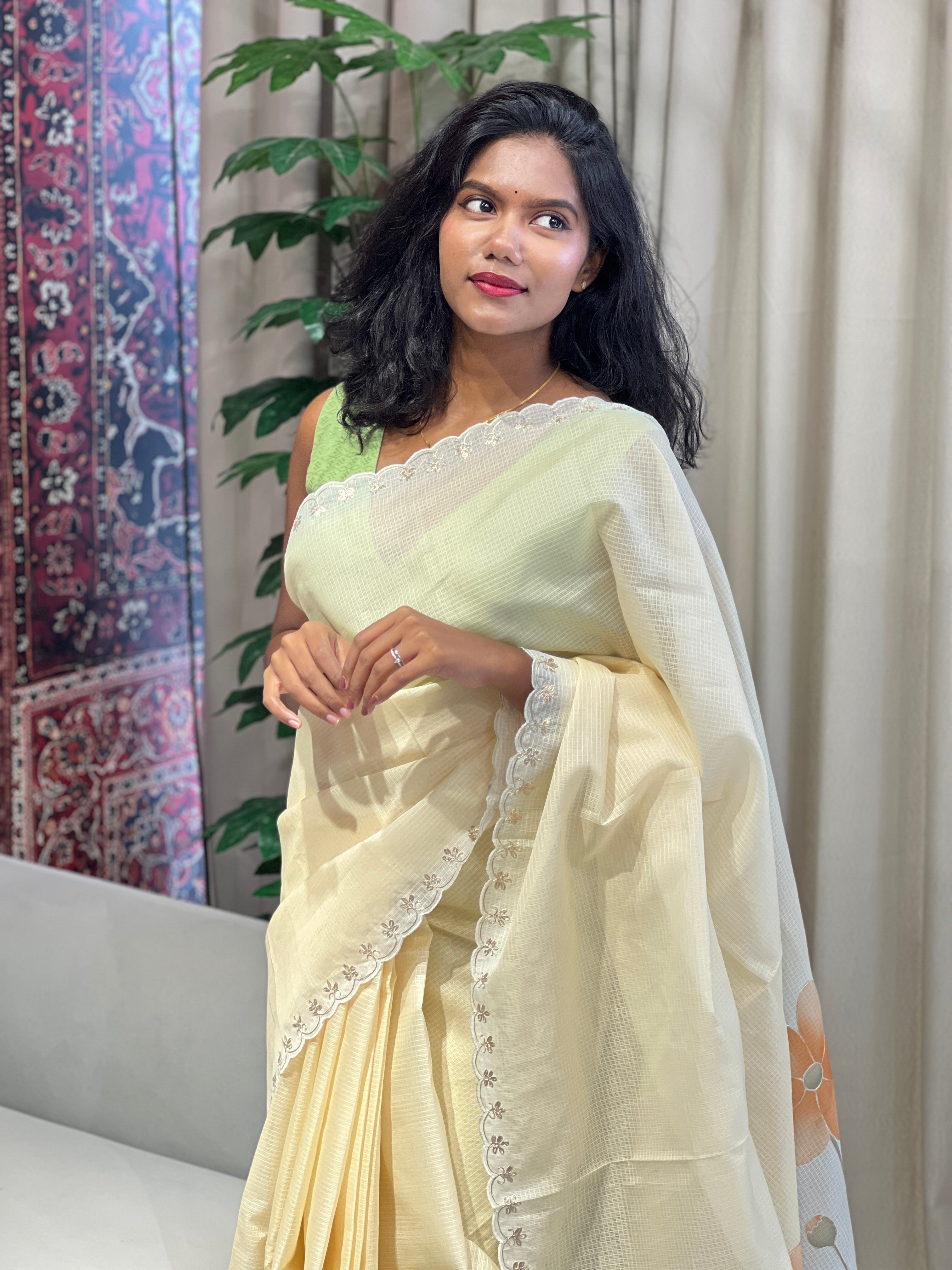 Floral Digital Printed Kota Saree | BLD1820