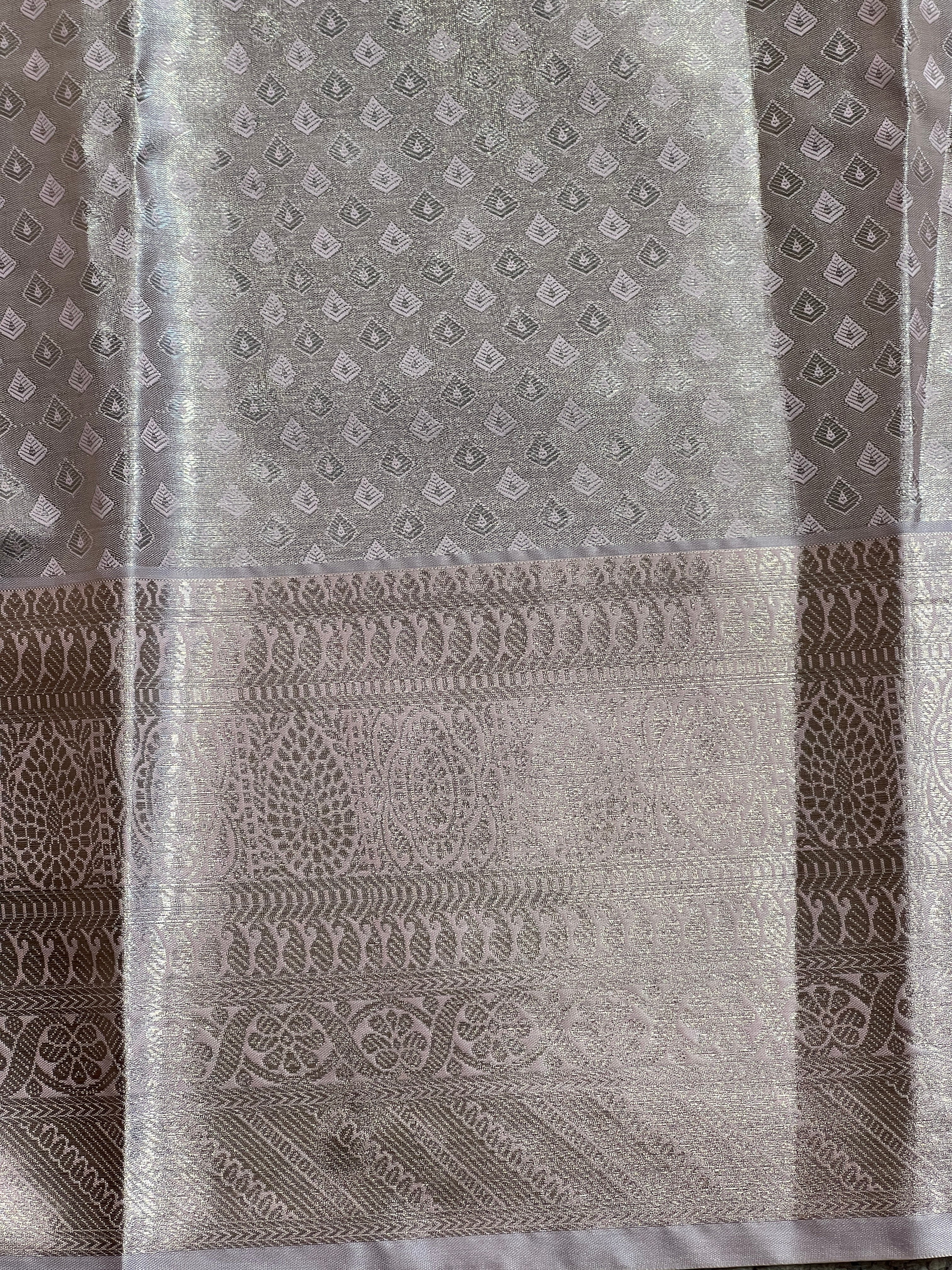 Brocade Woven Pattern Semi Silk Saree | GAS136