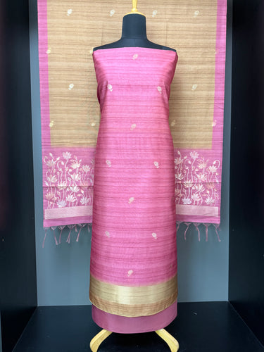 Silver & Golden Zari Detailed Semi silk Salwar Set | SP264