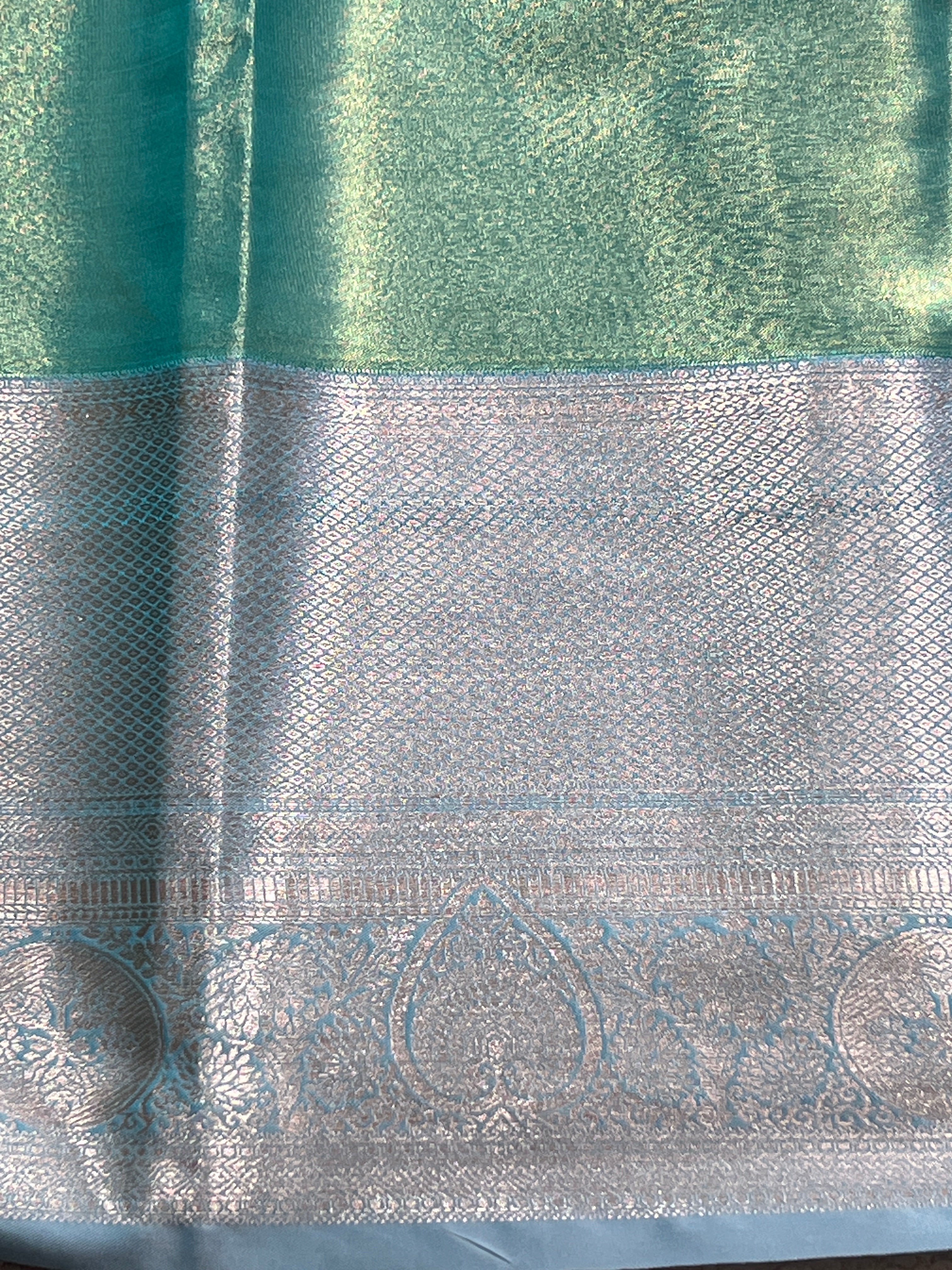 Paisley Pattern Semi Silk Saree | GAS143