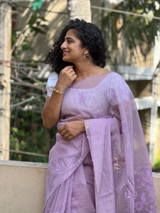 Floral Design Organza Saree | TOT102