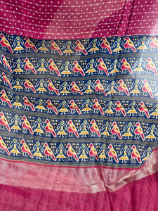 Patola Design Chanderi Silk Saree | RGD485