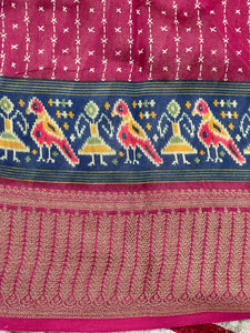 Patola Design Chanderi Silk Saree | RGD485