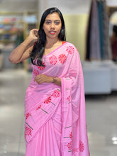 Block Printed Soft Cotton Saree | SFA125
