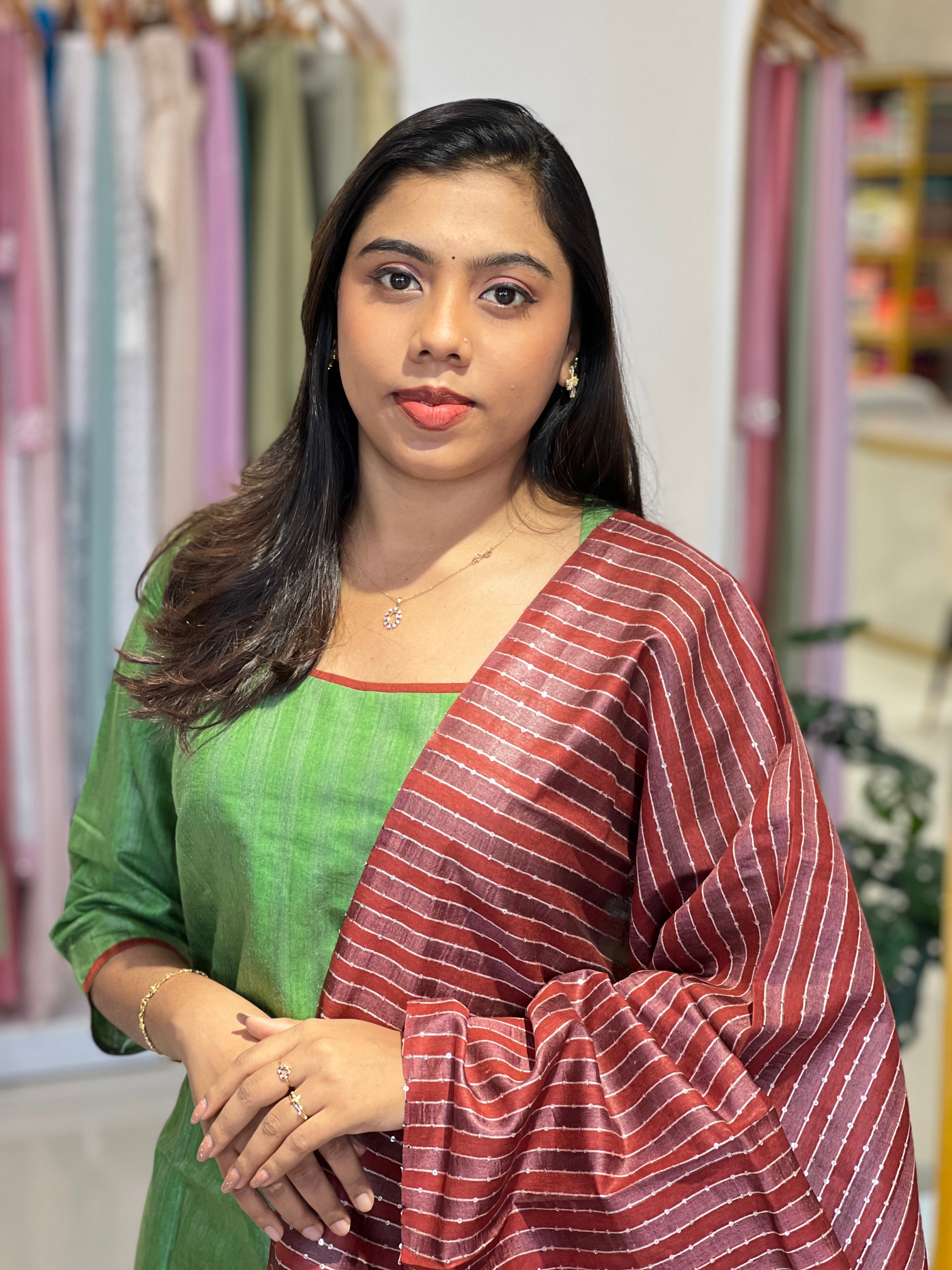 Semi Tussar Kurta Set | IHP171