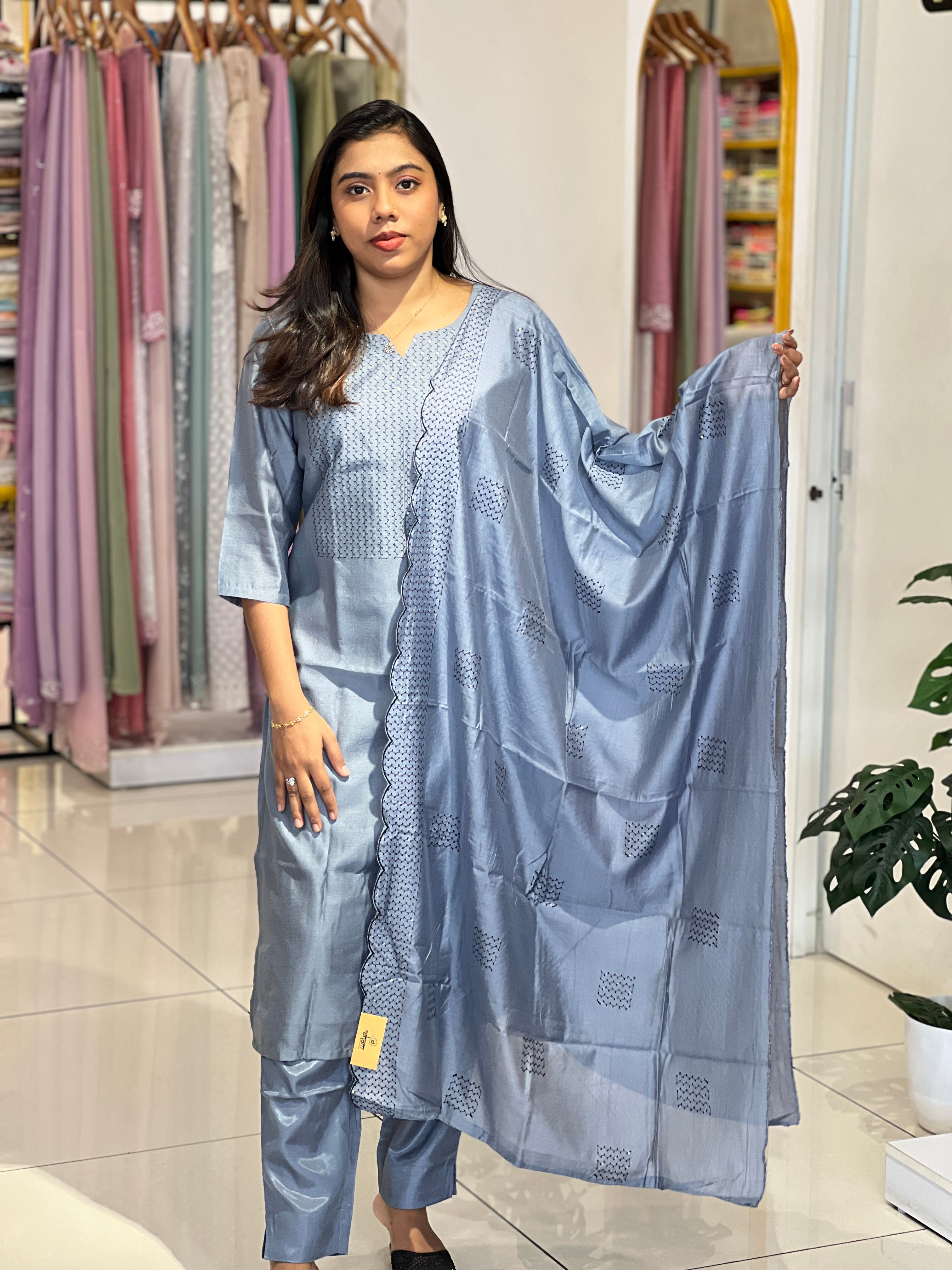 Semi Silk Kurta Set | IHP132