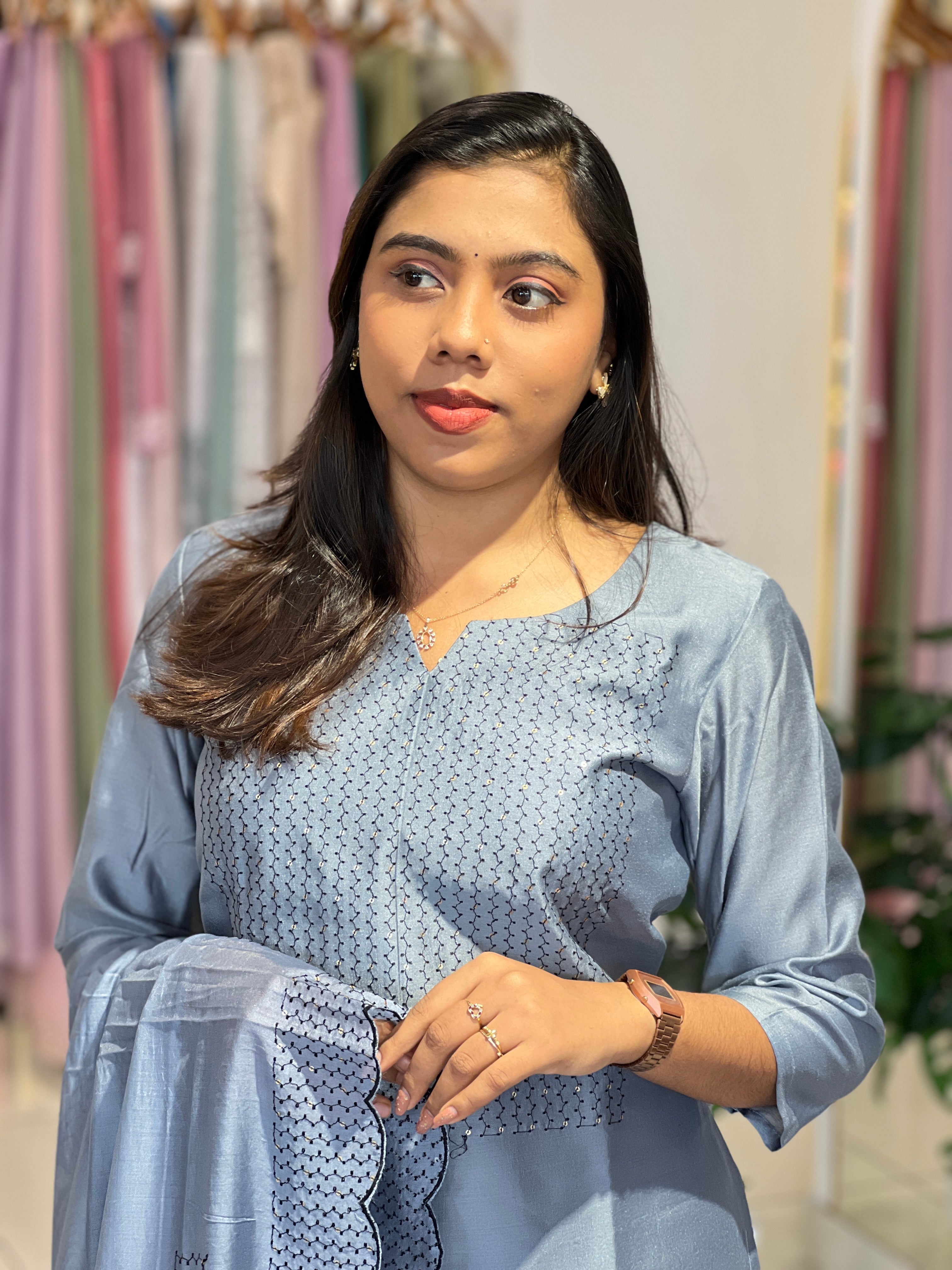 Semi Silk Kurta Set | IHP132