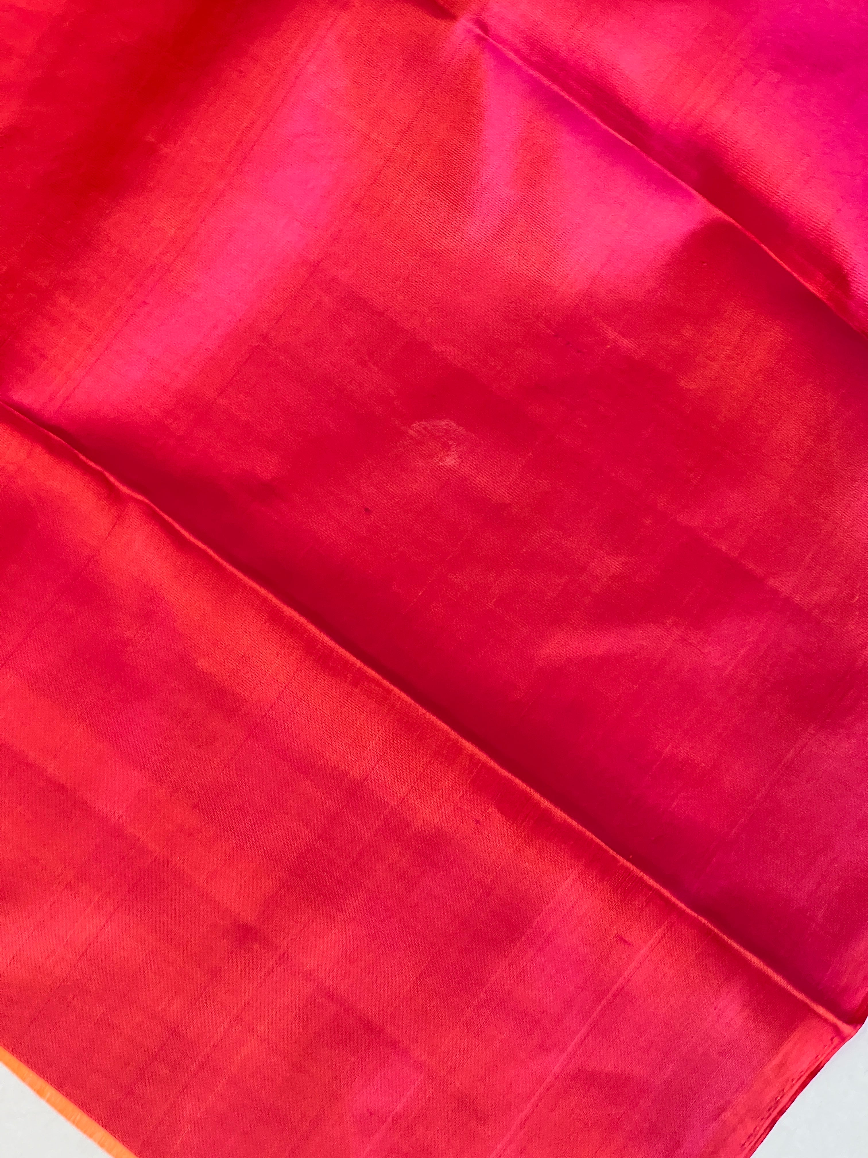 Copper & Silver Zari Weaving Soft Silk Kanchipuram Saree | GSH161