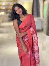 Floral Digital Print Detailed Chanderi Saree | RGD414