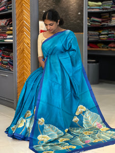 Painted Tussar Saree | SBS893