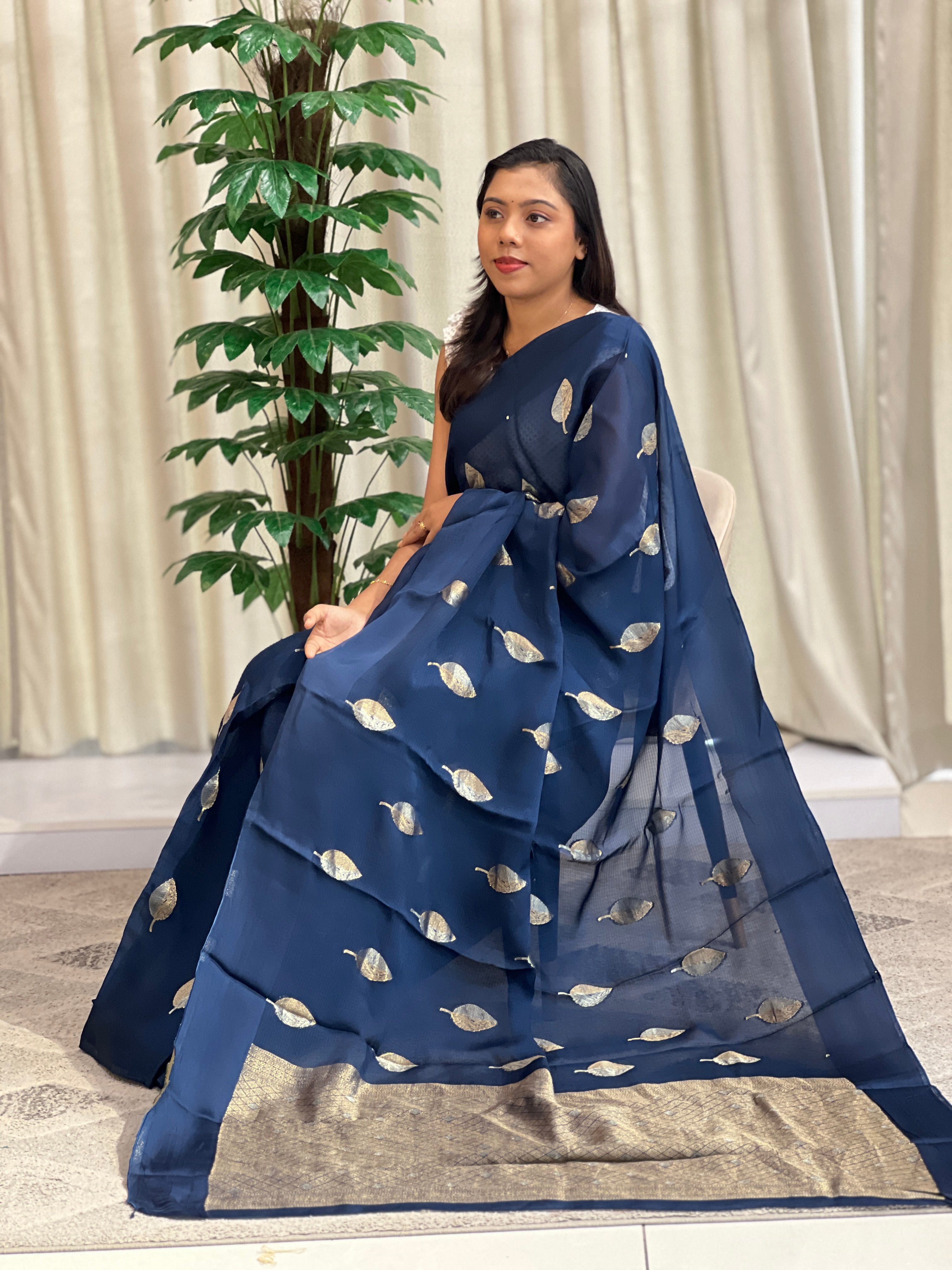 Sona Chandi Woven Pattern Silky Kota Saree | RS150