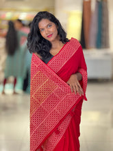 Geometric Print Detailed Mul Cotton Saree | SFA122