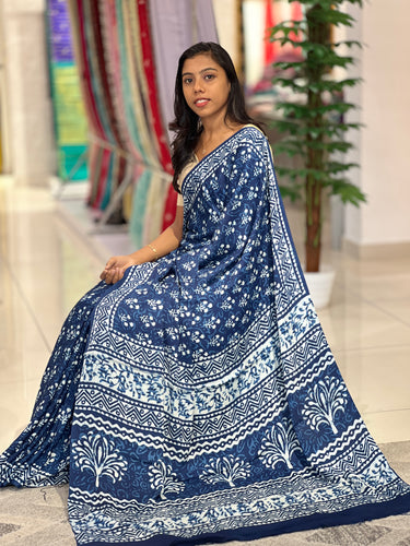 Floral Print Patterned Modal Saree | JKL532