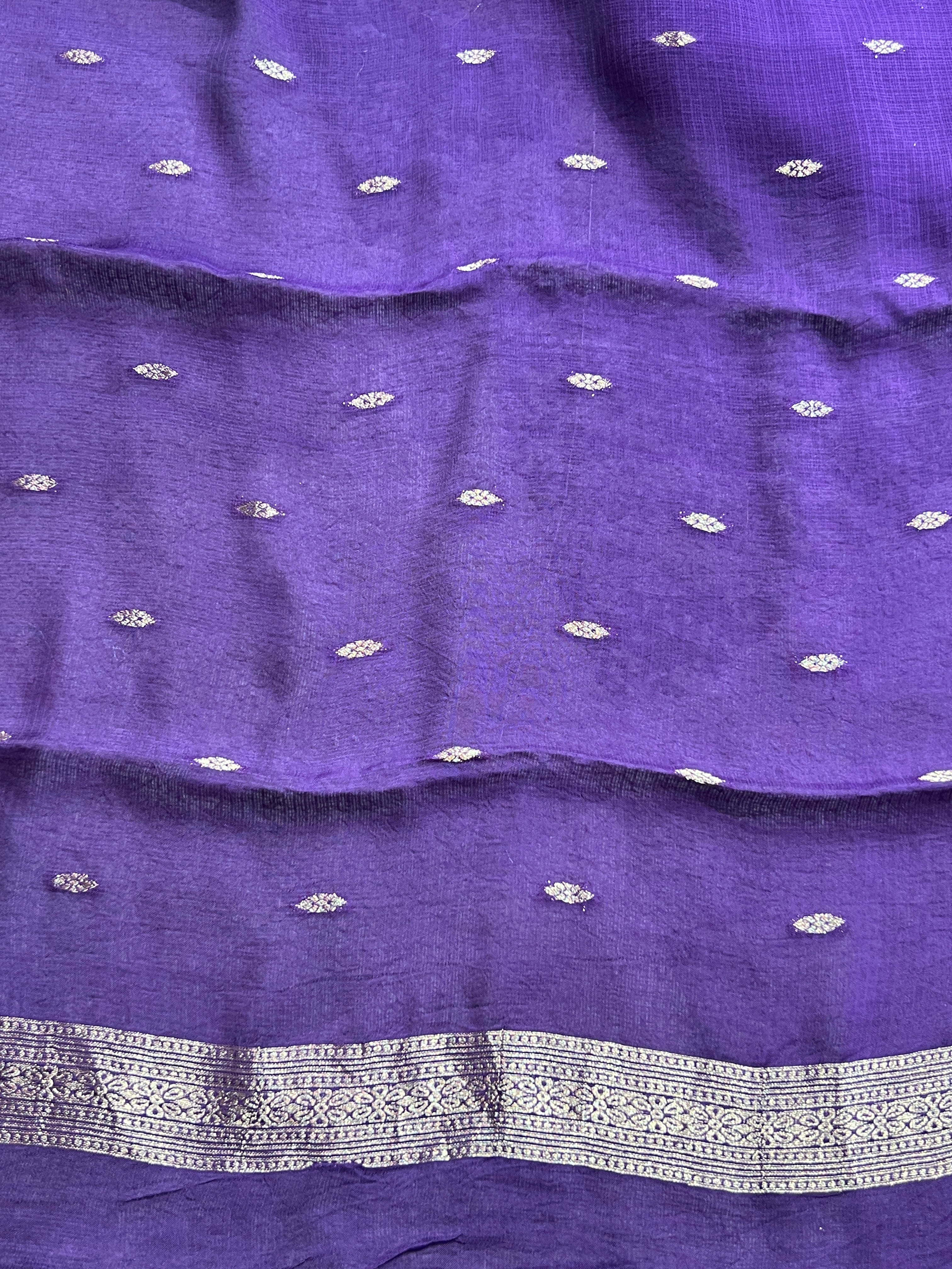 Sona Chandi Woven Pattern Silky Kota Saree | RS154