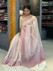 Thread Weaving Pattern  Cotton Blended Saree | JDS103